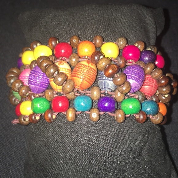 Jewelry - Multicolored Beaded Stretch Bracelet